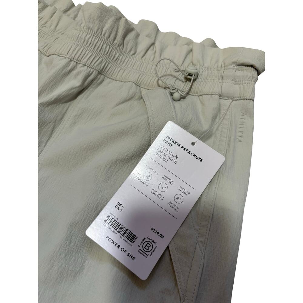 Athleta Trekkie Wide-Leg Parachute Pants | Mint Green | Size 4 | NWT - Picture 5 of 6